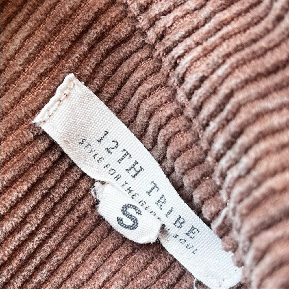 12th Tribe Cognac corduroy jacket - Picture 2 of 4